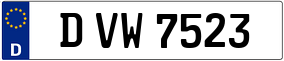 Trailer License Plate